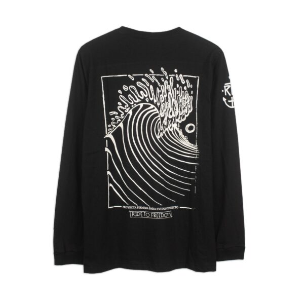 Polo manga larga SWELL negro - Imagen 2