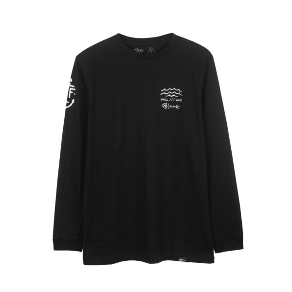 Polo manga larga SWELL negro