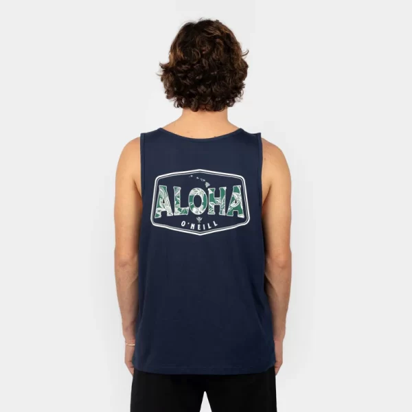 BIG ALOHA TANK  Ink Blue - Imagen 2