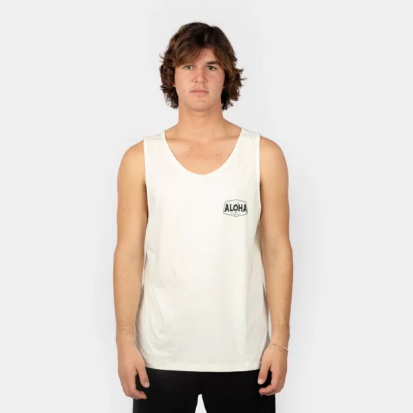 BIG ALOHA TANK  Powder White