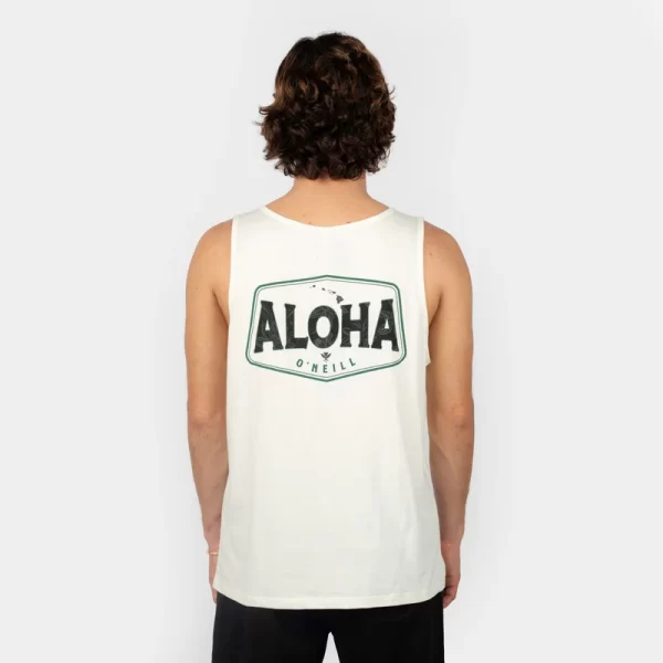 BIG ALOHA TANK  Powder White - Imagen 2