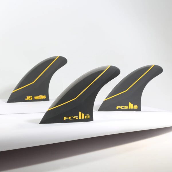 FCSII JS PC Carbon Black Tri Retail Fins - Imagen 2