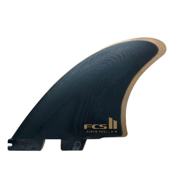 FCS II Album Keel PG S-M Black/Gold Retail Fins
