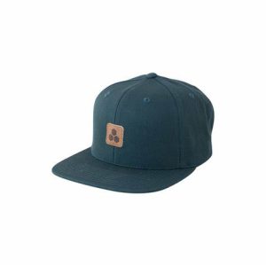CHANNEL ISLANDS LEATHER HEX HAT SPRUCE