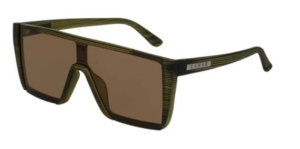 EQUINOX Polarized  Brown Lens  Matte Translucent Olive Streak Frame