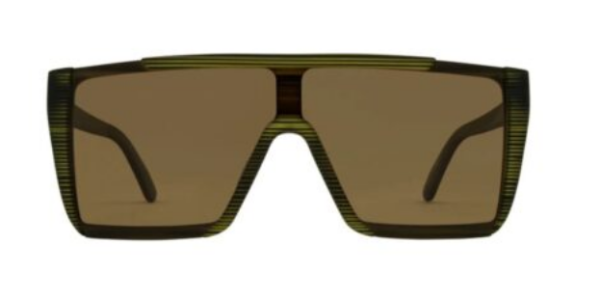 EQUINOX Polarized  Brown Lens  Matte Translucent Olive Streak Frame - Imagen 3