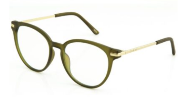 Blue Light Dahlia Olive Green Metal