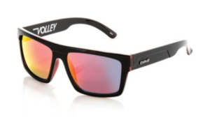 Volley Floating Matte Black Frame Gray Injected Polarized