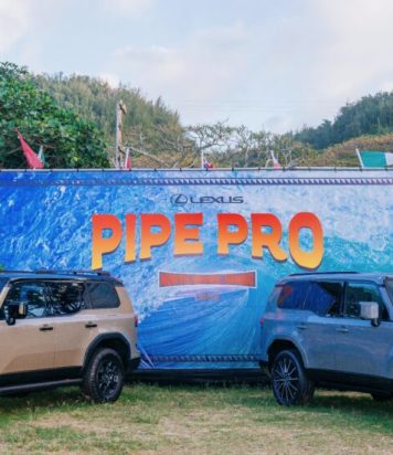 OAHU, HAWAII - FEBRUARY 6:  The Leus Activation at the Lexus Pipe Pro on February 6, 2024 at Oahu, Hawaii. (Photo by Jesse Jennings/World Surf League)